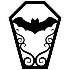 Spooky Bat Coffin