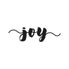 Joy Script Text Words Christmas