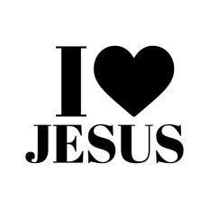 I Love Jesus Heart Christian