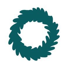 Festive Christmas Wreath Bow Bells Winter