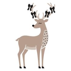Reindeer Christmas Sleigh Santa Festive