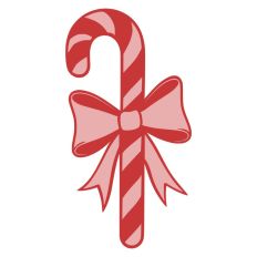 Candy Cane Christmas Gift Bow Food