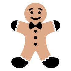 Gingerbread Christmas Man Woman Cookie 