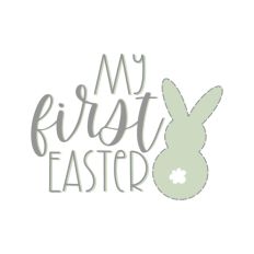 My First Easter Quote Spring Bunny Baby Newborn