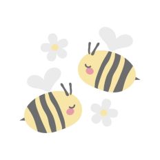Two Bee Buzzy Bumble Insect Quote Flowers Bugs Insects