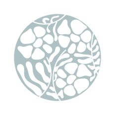 Abstract Wavy Flowers Groovy Design Circle Boho Botanical
