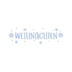 Frohe Weihnachten Christmas Script Snowflakes