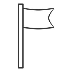 Flag Outline