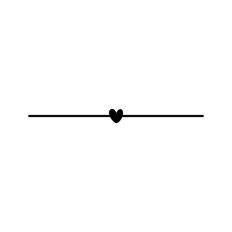 Underline Divider With Heart