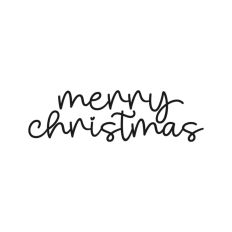 Merry Christmas Script Text