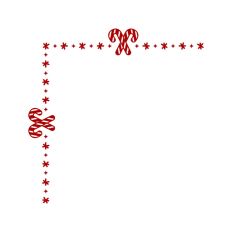 Candy Cane Christmas Winter Frame Border Background