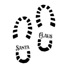 Santa Boot Print Christmas 