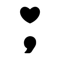 Heart Semicolon Mental Health Symbol