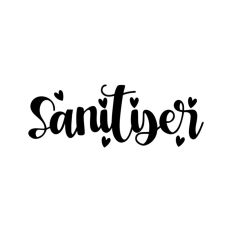 Sanitiser Heart Cleaning Label