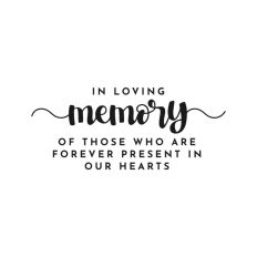 In Loving Memory, Wedding Sign