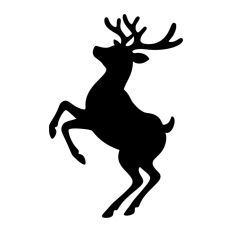 Stag Deer Reindeer Shape Silhouette Christmas Animal