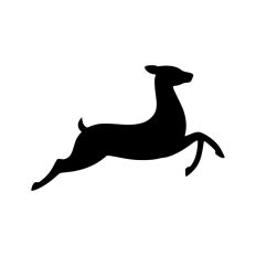Deer Buck Stag Antlers Christmas Reindeer Winter Sleigh