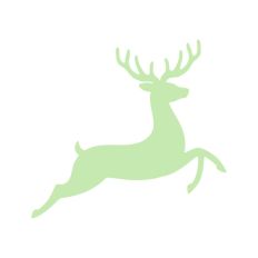 Deer Buck Stag Antlers Christmas Reindeer Winter Sleigh