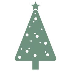 Christmas Tree Doodle Hand Drawn Winter