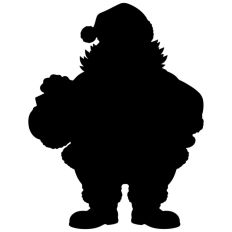 Santa Father Christmas Shape Silhouette