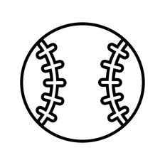 Baseball Outline