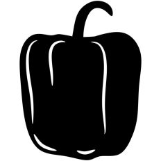 Bell Pepper Silhouette 