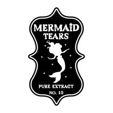 Mermaid Tears Potion Bottle Label Halloween Witch