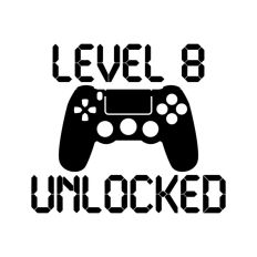 Level 8 Unlocked, Birthday Gamer
