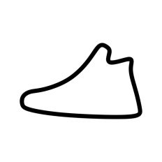 Shoe Trainer Outline