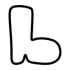 Boot Shoe Outline