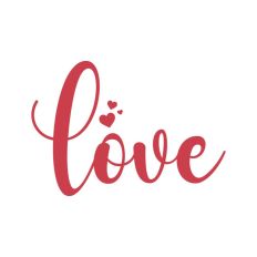 Love Script Text Valentine's Day Quote