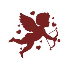 Cupid With Bow And Arrow Hearts Valentine's Day