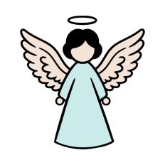 Angel Wings Halo Christmas Christian Jesus Religion Church