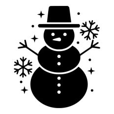 Happy Snowman Christmas Winter Snow
