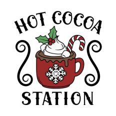 Hot Cocoa Christmas Festive Drink Winter