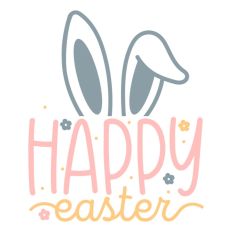 Happy Easter Bunny Quote Spring Script