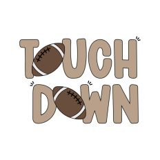Touch Down Football Big Game Sunday Half Time Show