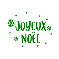 Joyeux Noel Christmas Holidays Text Snowflakes Words
