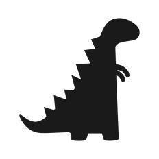 Simple Dinosaur Silhouette