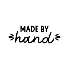 Made By Hand Craft Quote Script Handmade Crafter