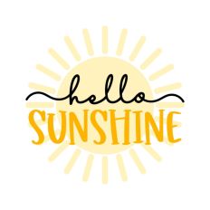 Hello Sunshine Summer Sun
