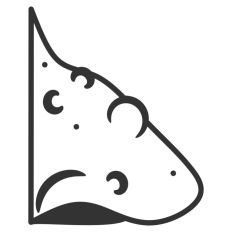 Witch Nose Warts Halloween Line Drawing