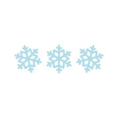 Three Snowflakes Snow Winter Christmas Festive