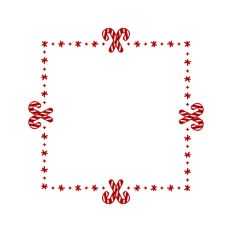 Candy Cane Christmas Winter Frame Border Background