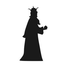 Three Wise Man King Jesus Nativity Scene Outline Silhouette