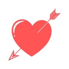 Arrow Heart Valentine's Day