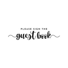 Please Sign The Guest Book, Wedding Sign