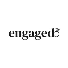 Engaged, Engagement Cake Topper