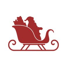 Christmas Santa Sleigh Reindeer Gifts Eve Winter