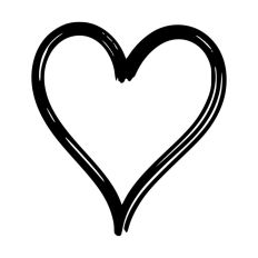 Hand Drawn Heart Sketch Doodle